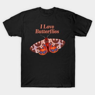 I Love Butterflies - Cute Butterfly Gift T-Shirt